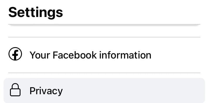 The Privacy Tab on Facebook