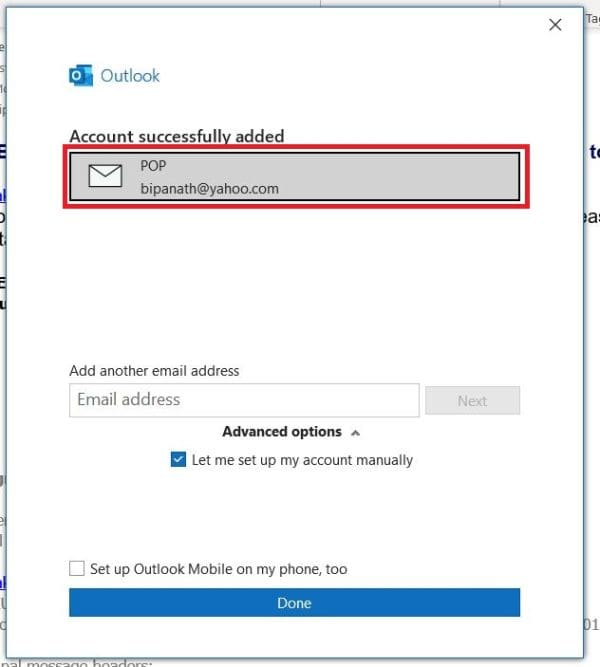 Outlook 2021/2019/2016: Add Yahoo Mail