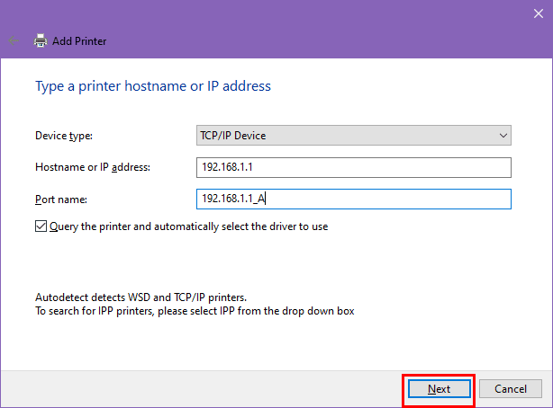 Learn how to add printer by IP address