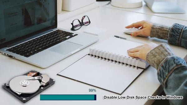Disable Low Disk Space Checks In Windows