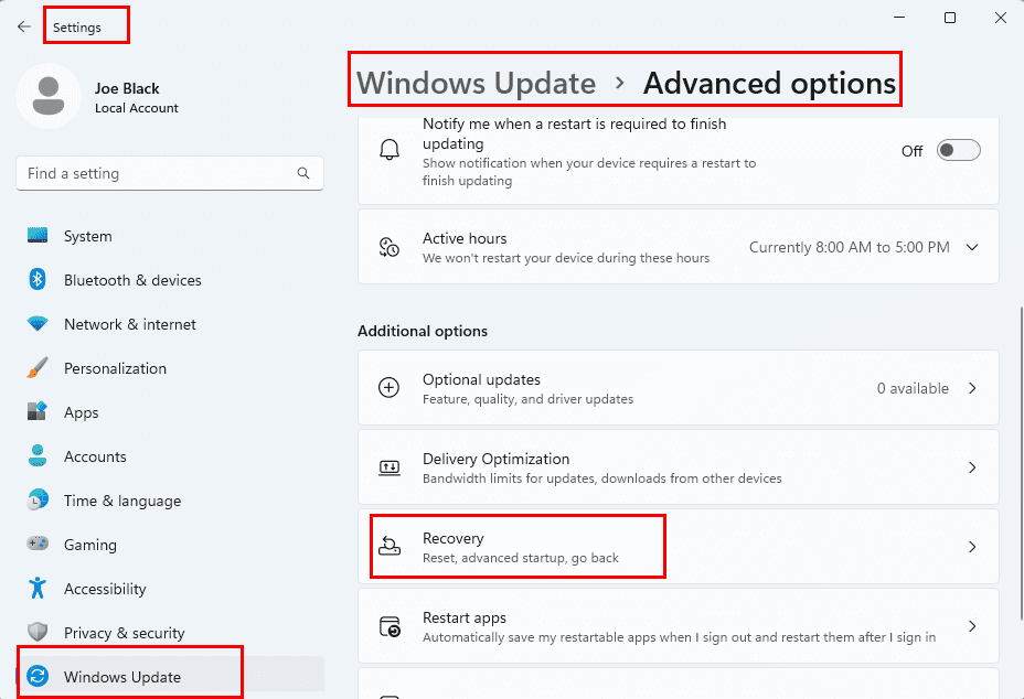 Find out how to access Go back to roll back Windows 11 updates within 10 days of updating