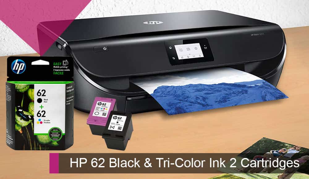HP 62 Black & Tri-Color Ink 2 Cartridges