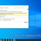 How to Make a Full Backup of Your Windows 10