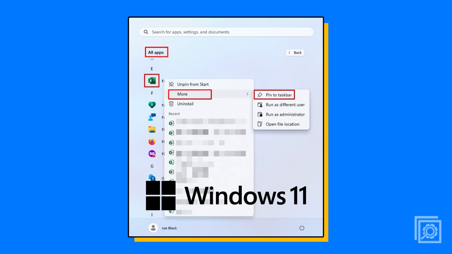 Windows 11 Pin to Taskbar Header