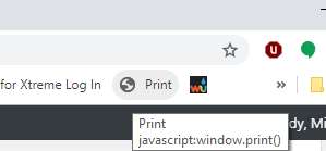 Chrome Print Icon
