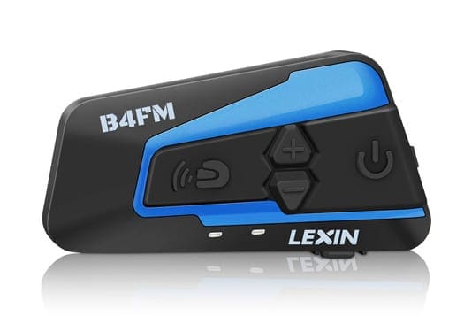 LEXIN LX-B4FM 4 Riders Motorcycle Intercom, Universal Helmet 