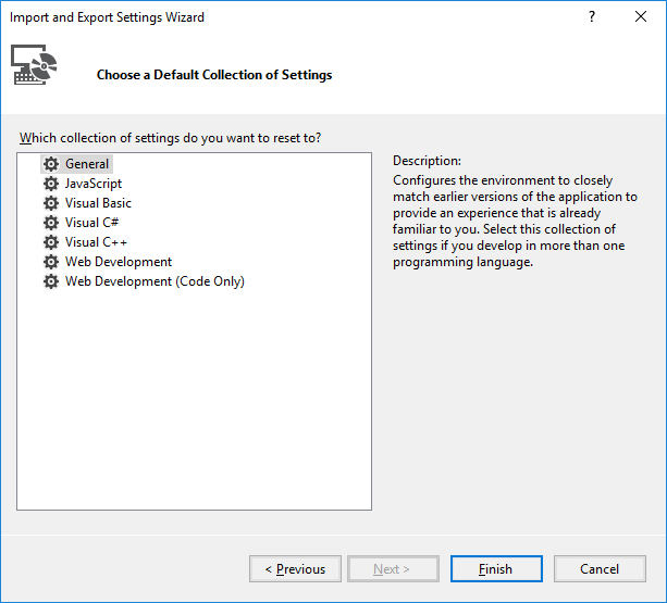 Visual Studio: Reset All Settings - Technipages