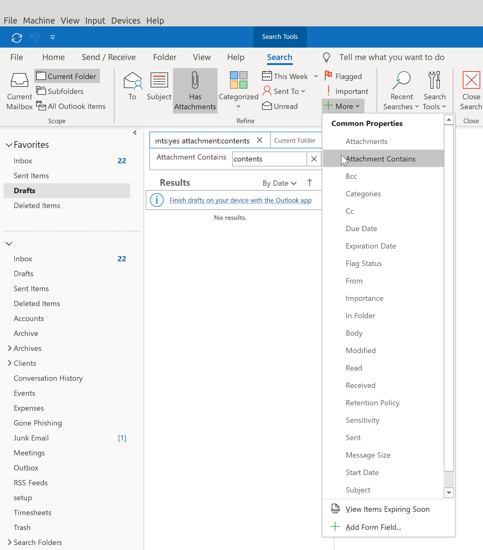 download all attachments from outlook