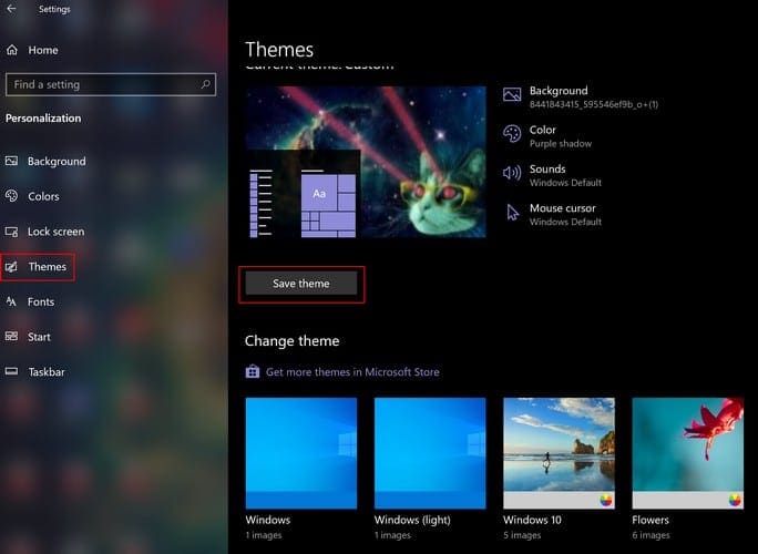 how to make themes for windows 10