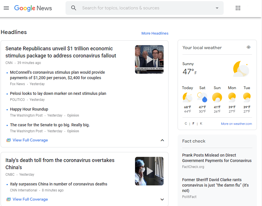 Google news