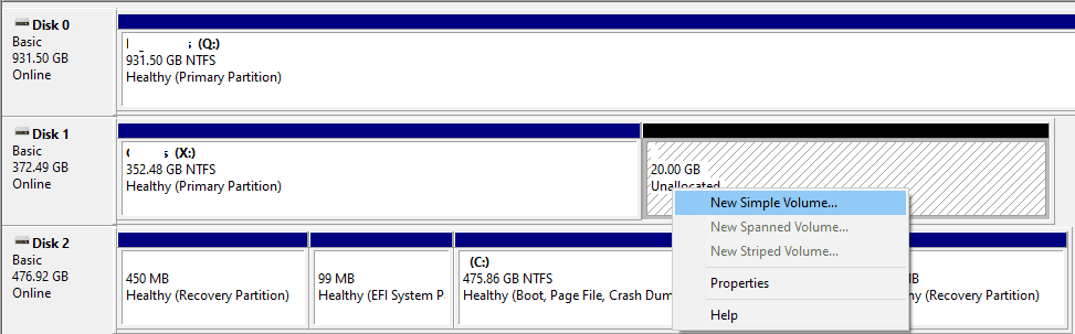 Windows 10: Create and Resize Drive Partitions - Technipages
