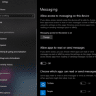 Windows 10: Block Apps From Reading or Sending Texts