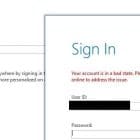office 365 your account is in a bad state