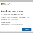 Fix Office 365 Error 70003: Your Organization Has Deleted This Device