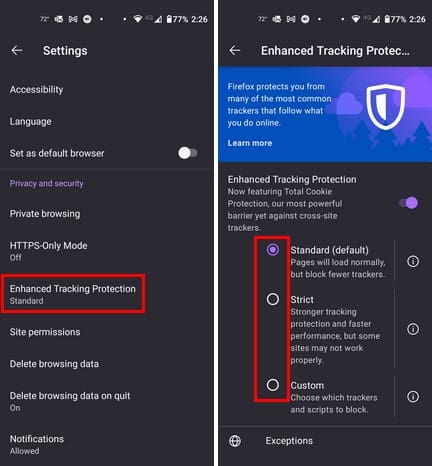 How to Enable Tracking Protection