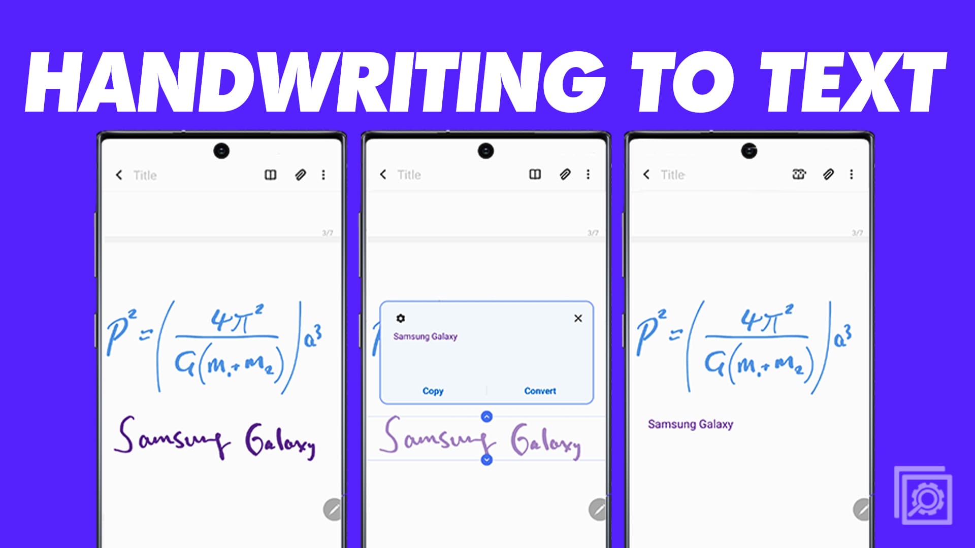How to Convert Handwriting to Text With Samsung Notes
