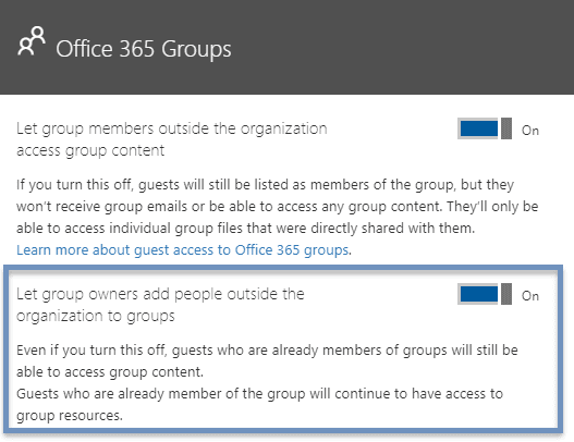 enable guest access office 365