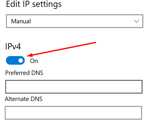 ip settings DNS PC