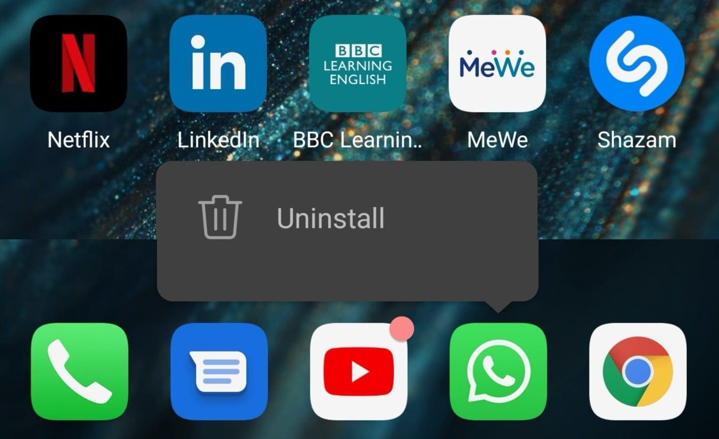 uninstall whatsapp android phone