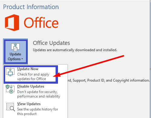 update microsoft office