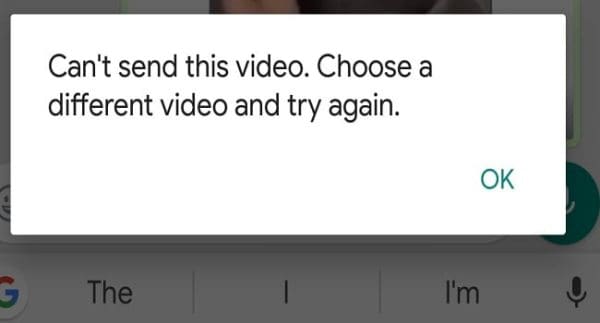 Fix WhatsApp Error: This Video Could Not Be Sent