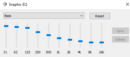 how to increase the bass on windows 10