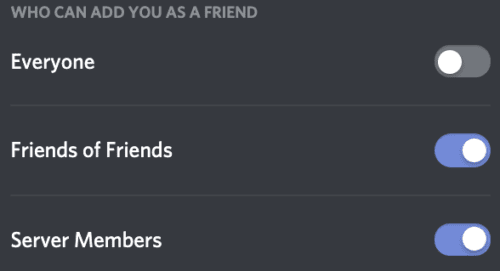 discord Who can add you as a friend