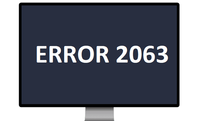 troubleshoot amazon error 2063
