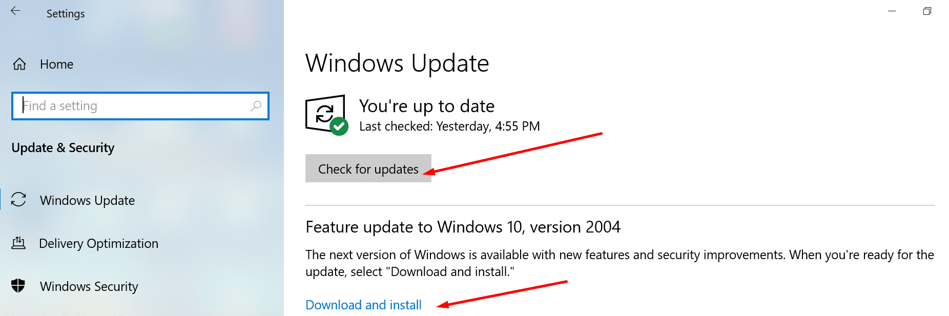 actualizar windows 10