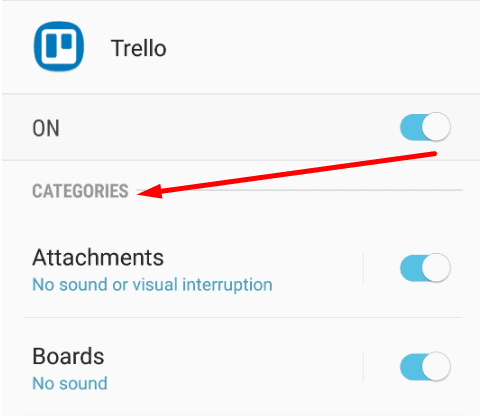 enable trello push notifications android