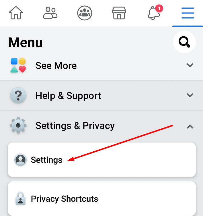 facebook settings and privacy