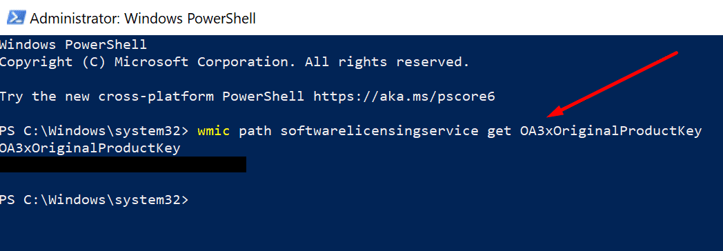 get windows 10 product key powershell