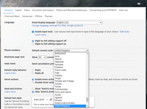 HOW TO CHANGE THE COUNTRY ON YOUR GMAIL ACCOUNT visual data 5