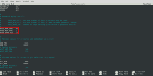 Linux How To Configure The Default Password Aging Settings For New Accounts Technipages