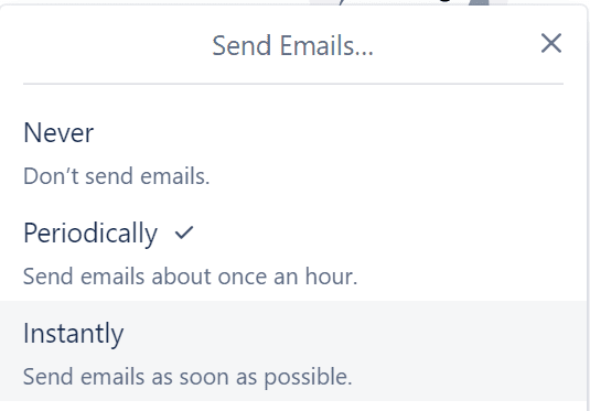 trello email notification frequency settings