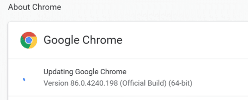 update google chrome