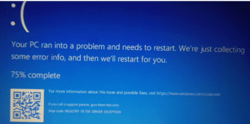 Fix Windows 10 Registry Filter Driver Exception - Technipages