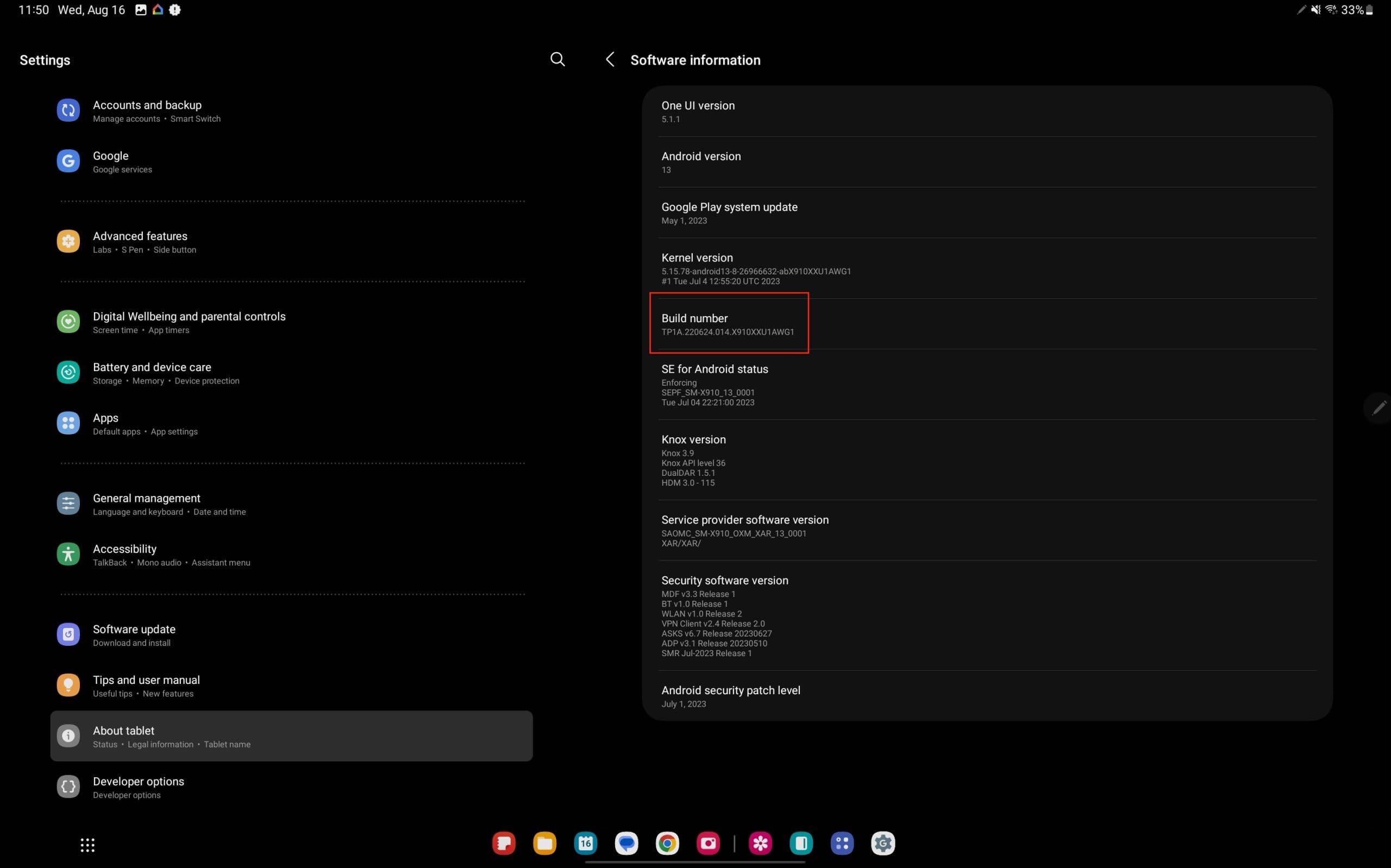 How to enable USB Debugging on Galaxy Tab S9 - 2