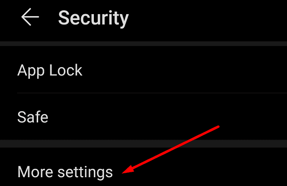 android security more settings