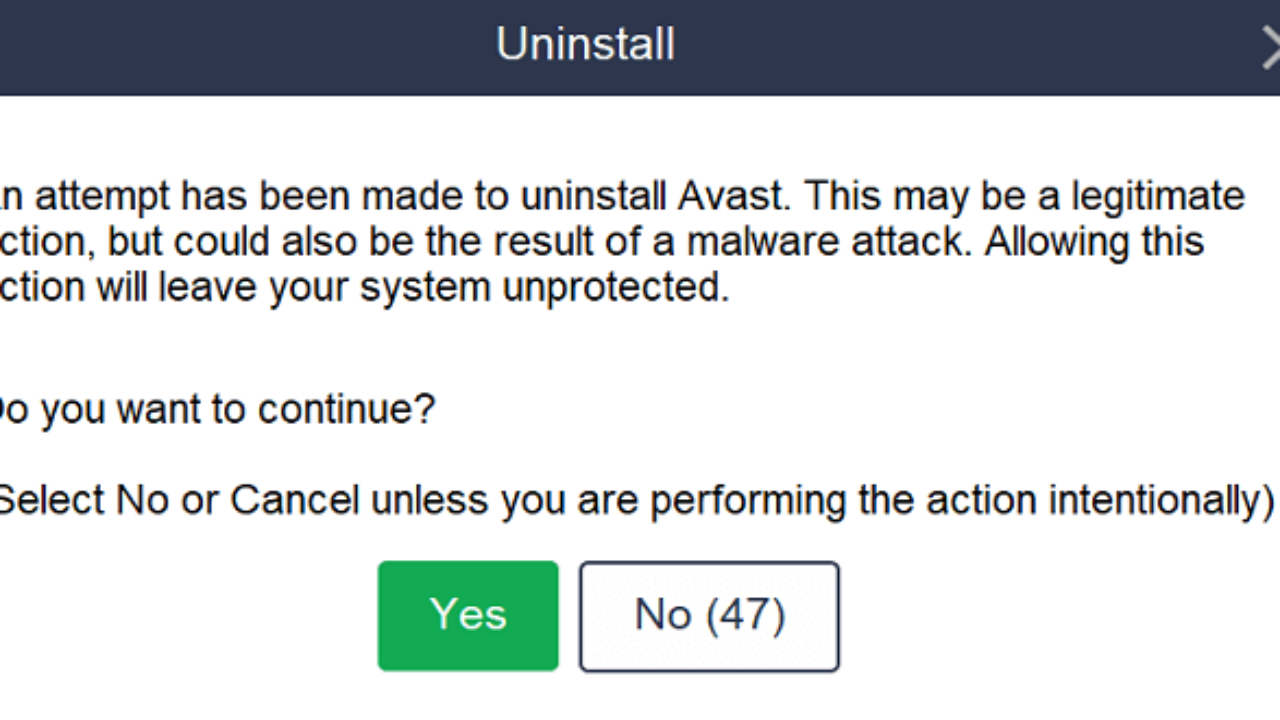 remove avast from chrome