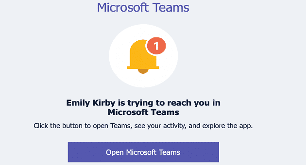 microsoft teams someone is trying to reach you