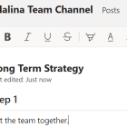 Microsoft Teams: Someone Else is Editing This Section