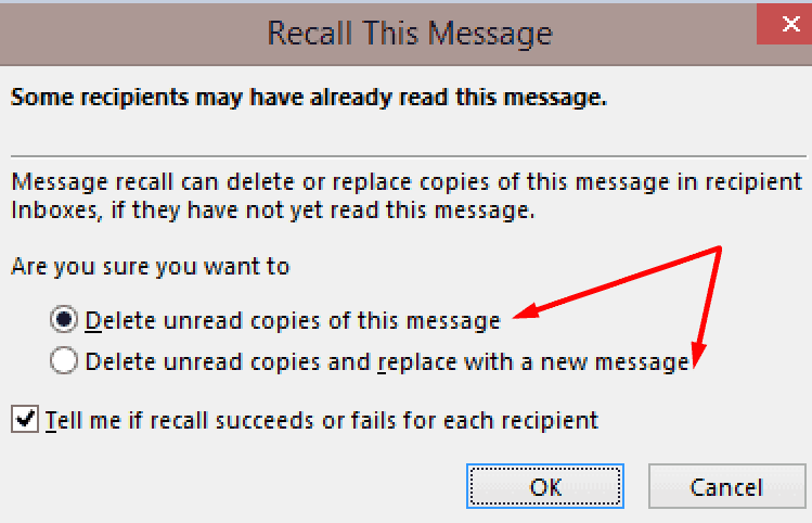 outlook delete unread copies of this message