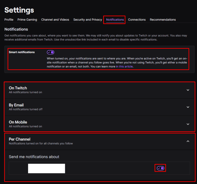 Twitch.tv How to Manage Your Notification Settings Technipages