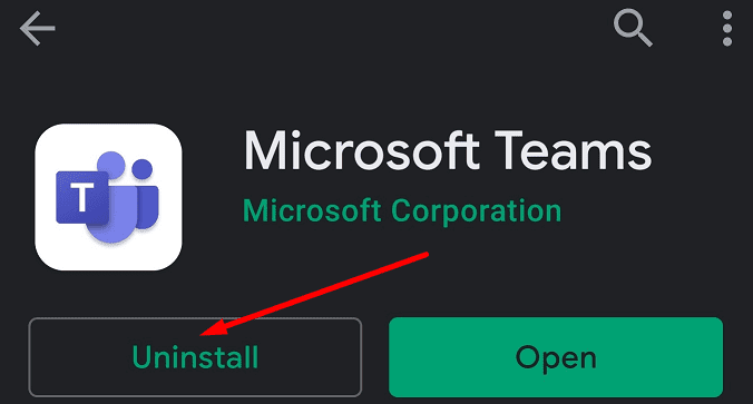 uninstall microsoft teams app