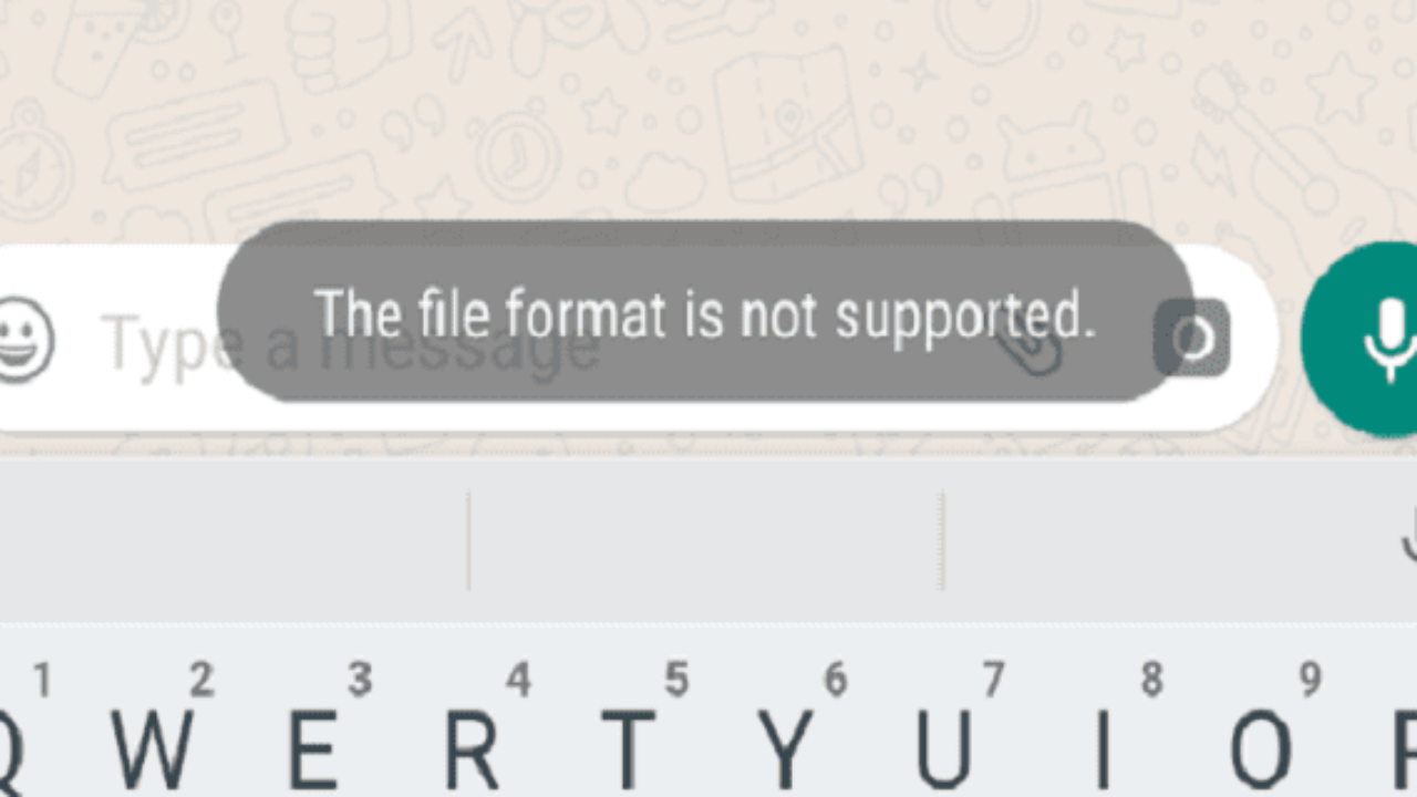 Формат не поддерживается ватсап. Формат файла не поддерживается воцап. Файл не поддерживается WHATSAPP. Почему не поддерживается Формат файла. Формат файла не поддерживается WHATSAPP что делать.
