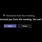 you have been removed microsoft teams