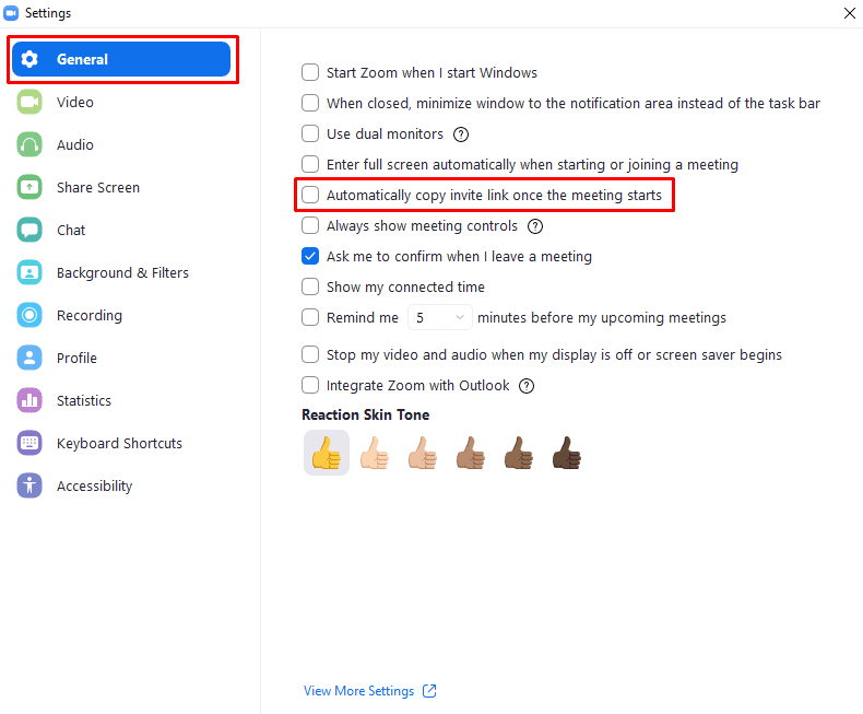 how to copy your zoom link