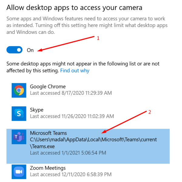 Fix Microsoft Teams Not Detecting Camera - Technipages