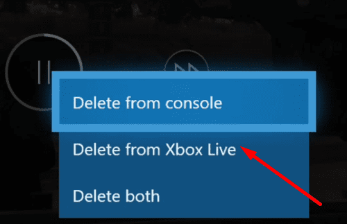 delete game capture from xbox live
